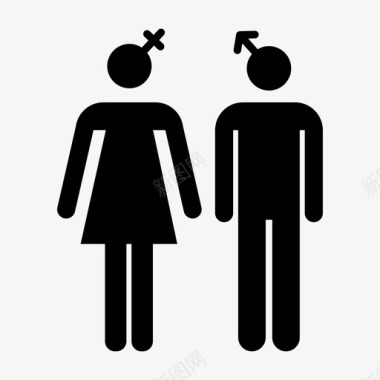 女人和男人女人性图标图标
