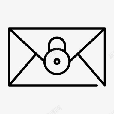 秘密电子邮件收件箱信件图标图标