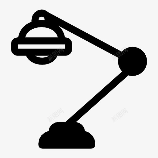 阅读灯电灯灯图标svg_新图网 https://ixintu.com 灯 灯罩 电灯 阅读灯