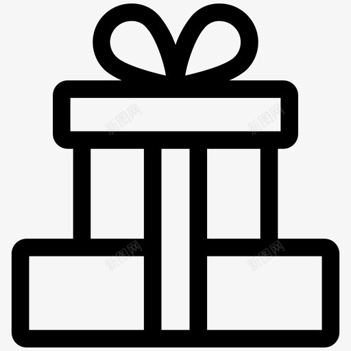 礼品礼品盒购物商行第一卷图标svg_新图网 https://ixintu.com 礼品 礼品盒 购物商行第一卷
