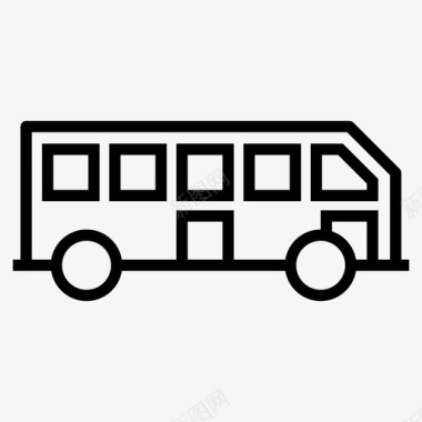 巴士巴士站公共巴士图标图标