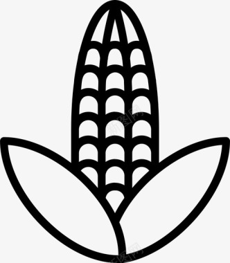 玉米玉米棒耳朵图标图标