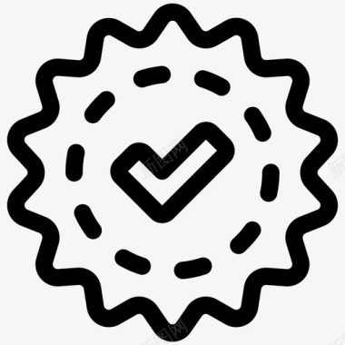 批准批准徽章标签图标图标