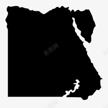 埃及国家位置图标图标