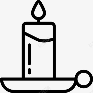 蜡烛恐怖万圣节图标图标