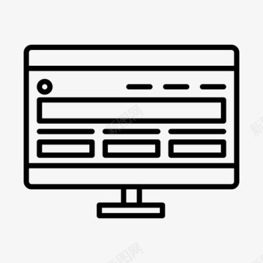 响应式web桌面设备图标图标