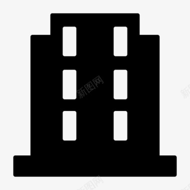 公寓大楼酒店图标图标