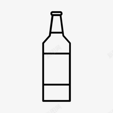 啤酒瓶酒精麦芽酒图标图标