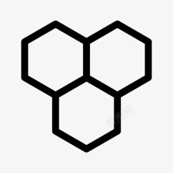 蜂蜜口味蜂蜜蜜蜂六角形图标高清图片