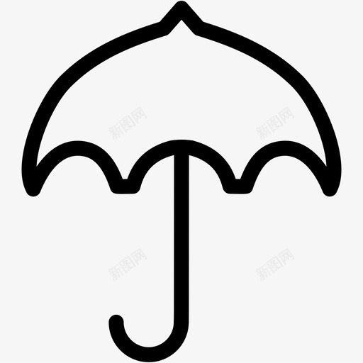 伞海滩防护图标svg_新图网 https://ixintu.com 伞 天气4 影 海滩 防护 雨