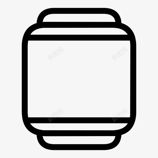 智能手表智能手表形状图标svg_新图网 https://ixintu.com 智能手表 智能手表形状
