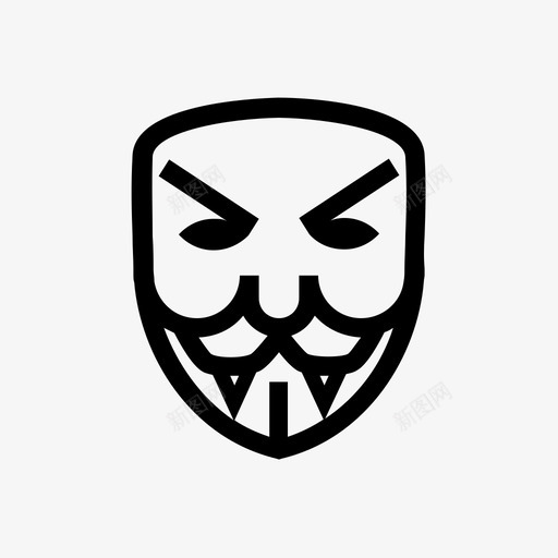 匿名吸血鬼表情符号黑客图标svg_新图网 https://ixintu.com 互联网 匿名吸血鬼 匿名面具 表情符号 面具 黑客