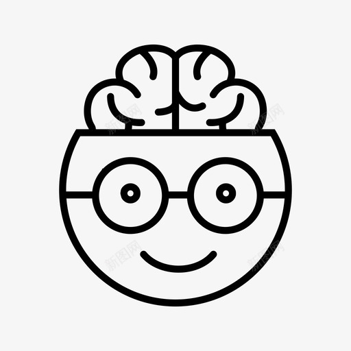 思考大脑学习图标svg_新图网 https://ixintu.com 商业 大脑 学习 思维 思考 用户体验 科学家
