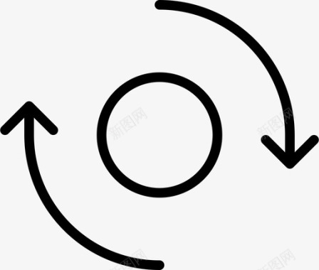 旋转球圆图标图标