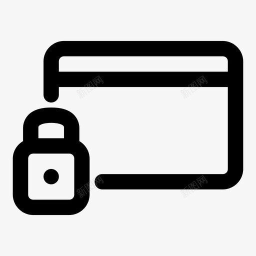 安全支付卡信用卡图标svg_新图网 https://ixintu.com 信用卡 卡 安全支付 密码 锁