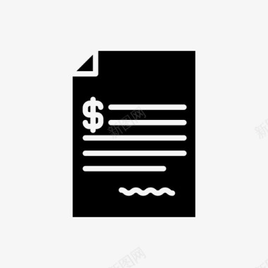 合同付款单据财务图标图标