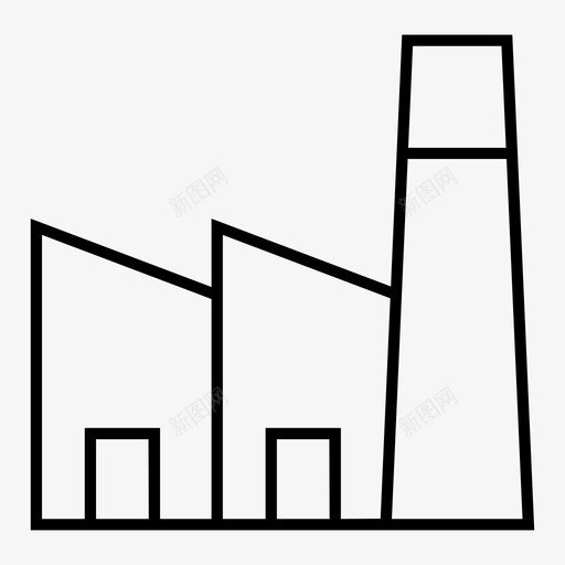 工业工厂图标svg_新图网 https://ixintu.com 工业 工厂