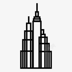 企业设施公司企业城市景观图标高清图片
