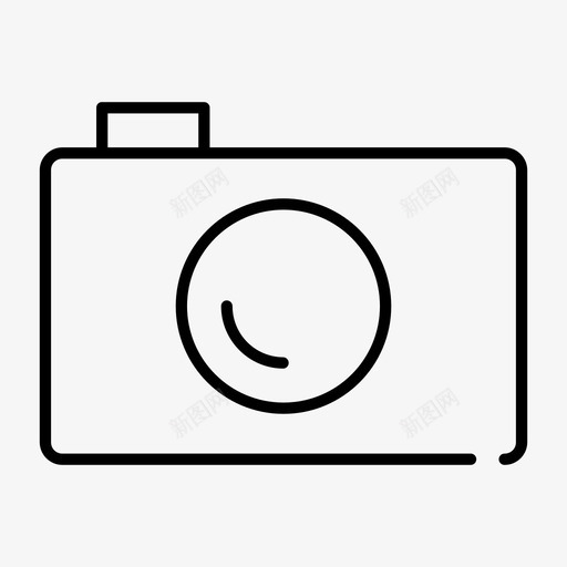 袖珍相机手持式摄影图标svg_新图网 https://ixintu.com 互联网 手持式 摄影 袖珍相机