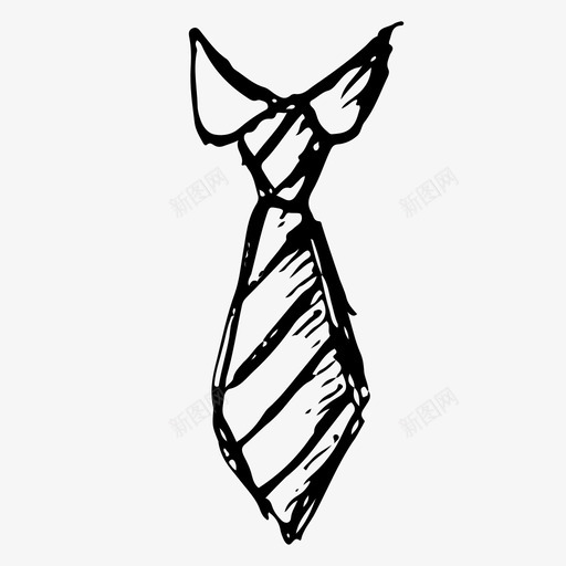 领带衣服手绘图标svg_新图网 https://ixintu.com 手绘 素描 衣服 领带
