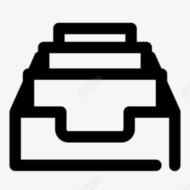 邮件收件箱存档存储图标图标
