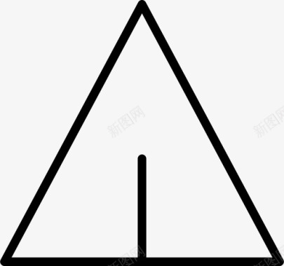 三角形飞机边缘图标图标