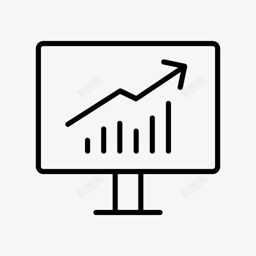 增长统计图表计算机图标svg_新图网 https://ixintu.com 图表 增长统计 统计 计算机 财务