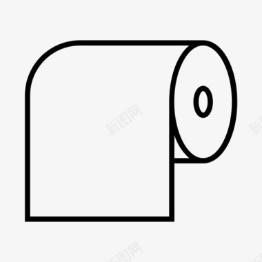 卫生纸卷纸巾图标图标