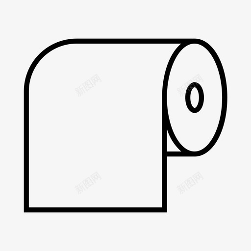 卫生纸卷纸巾图标svg_新图网 https://ixintu.com 卫生纸 卷 纸巾