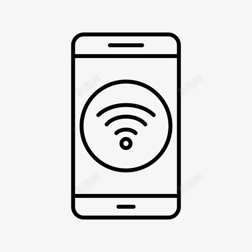 wifi应用程序移动图标svg_新图网 https://ixintu.com wifi 应用程序 移动 移动应用程序