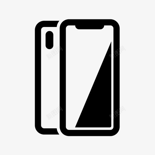 iphonex苹果智能手机图标svg_新图网 https://ixintu.com iphonex 智能手机 苹果