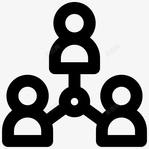 小组网络人员图标svg_新图网 https://ixintu.com 人员 人员小组 团队 小组 网络