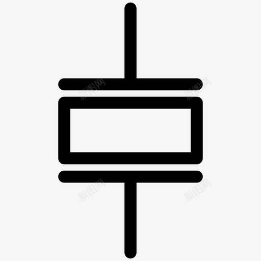 晶体振荡器电子符号概述图标svg_新图网 https://ixintu.com 晶体振荡器 电子符号概述