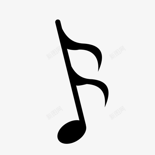 音乐音符音标图标svg_新图网 https://ixintu.com 声音 音乐 音标 音符