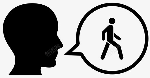 散步泡泡说图标图标