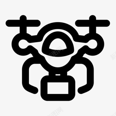 无人机相机设备图标图标