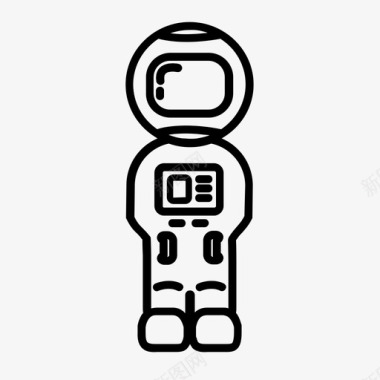 宇航员太空人太空服图标图标