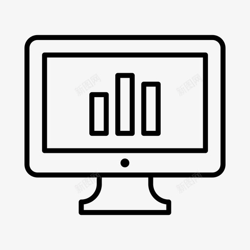 计算机数据分析商业报告图标svg_新图网 https://ixintu.com 商业报告 计算机数据分析