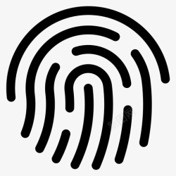 安全线指纹指纹识别指纹保护图标高清图片