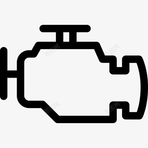 发动机汽车止回阀图标svg_新图网 https://ixintu.com 减速 发动机 止回阀 汽车 汽车仪表板第2部分