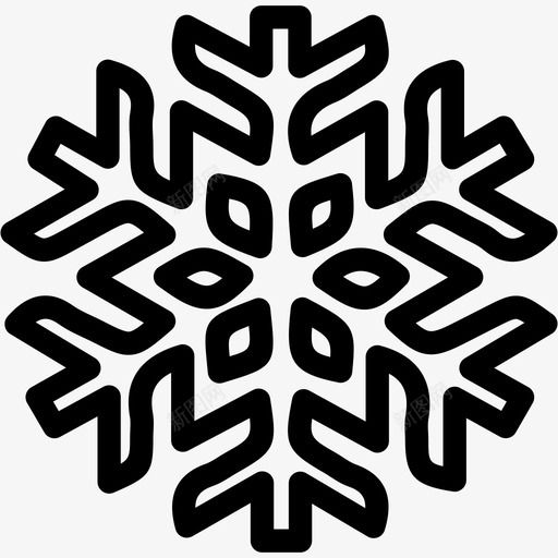 雪冰雪花图标svg_新图网 https://ixintu.com 冰 天气 天气4 雪 雪花