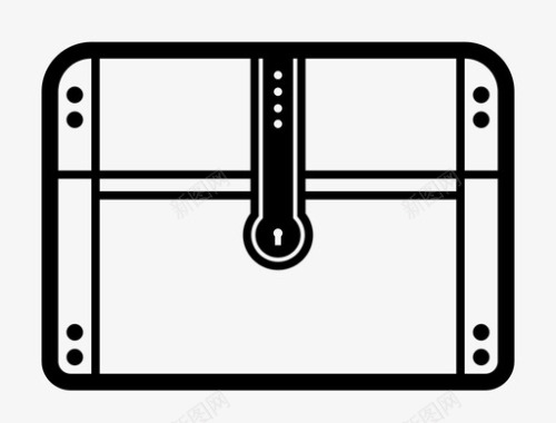 金库没药关闭基督教图标容器图标