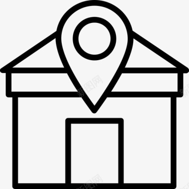 住宅位置位置保持架定位销图标图标