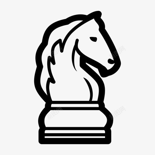 骑士国际象棋国际象棋骑士图标svg_新图网 https://ixintu.com 国际象棋 国际象棋骑士 游戏 马 骑士