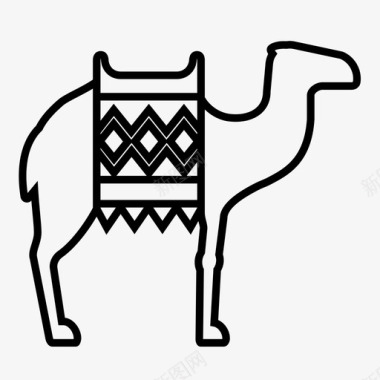 骆驼动物埃及图标图标