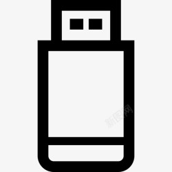 磁棒驱动器闪存存储器图标高清图片
