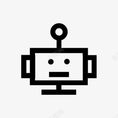 机器人内容互联网图标图标