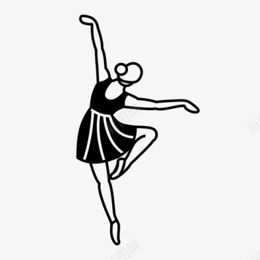 芭蕾舞演员芭蕾舞舞蹈图标图标