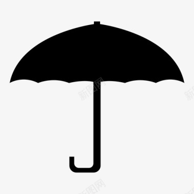 雨伞开放式户外图标图标