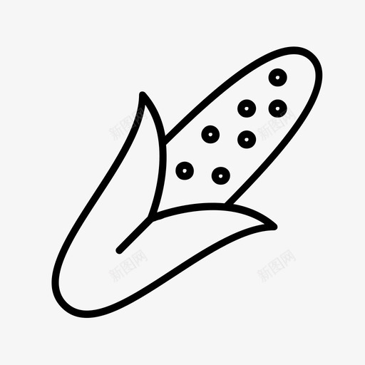 玉米玉米壳甜玉米图标svg_新图网 https://ixintu.com 玉米 玉米壳 甜玉米 蔬菜